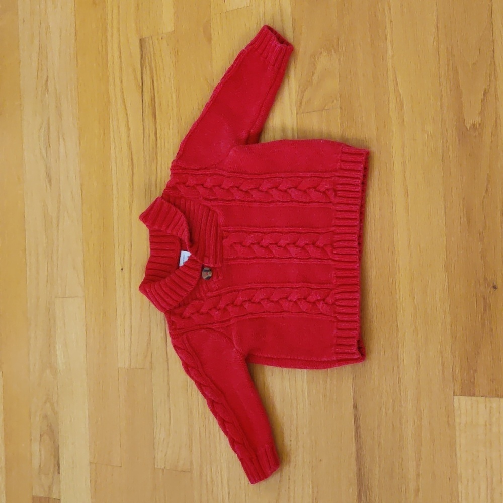 3/$10 Old Navy Red Cable Knit Sweater